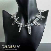 ZHUHE Lcicle Halskette Neuer Gothic-Stil für Damen Herren Schmuck Accessoires Partygeschenke