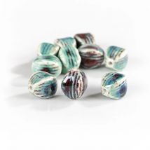 Prism Kiln Discoloration Ceramic Beads Retro Porcelain Jewelry Accessories DIY Handmade For Making #XN405