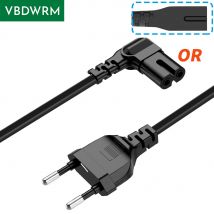 EU To IEC 320C C7 AC power cord Schuko CEE7/16 to C7 Firgure 8 Power lead cable for samsung Philips Sony LED TV 3m/5m/1.5M/1M