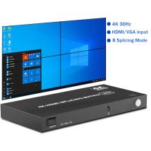 4k HDMI Video Wall Controller 2x21x31x42x2 3x14 4x1 HDMI VGA Video Stitching Prozessor Spleiß gerät 4 HDMI Out TV Wall Controller