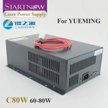 Startnow HY-C80W CO2-Laser-Netzteil mit Spannungsregler 110/220 V Quelle für Yueming CMA 60 80 W Graviermaschinenteile