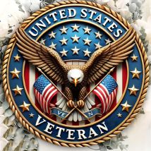 Patriotic U.S. Army Spirit with the American Legion vintage aluminum wall art, 8x8 inches - perfect for garages, dining rooms