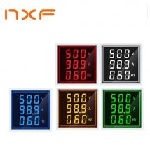 LED-Voltmeter, digital, AC 220, Mini-Display, 60–500 V, 1–100 A, digitales Voltmeter, Amperemeter, Frequenz, Spannungsmesser, Voltammeter-Anzeige