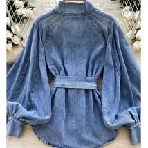 Damen Denim Hemd Jacke 2025, Frühling Casual Joker Lose Frauen Outwear Hohe Qualität Koreanische Temperament Damen Bluse Mantel Weibliche