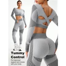 2 stücke Heißer-verkauf Neue Sport Engen Lauf Atmungsaktive Nahtlose Yoga Anzug frauen Outdoor Fitness Anzug frauen