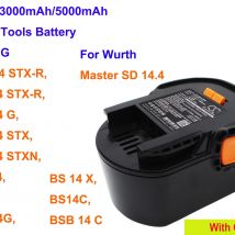 14.4V 3000mAh/5000mAh Battery B1430R L1414R L1415 L1430 L1430L L1430R B1420 B1420R M1430R L1420R B14.4 BF14.4 BX14.4 for AEG