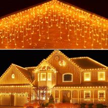 Decorazione Natalizia 2025 Festone Led Ghiacciolo Tende Luci Droop Esterno 0.5 / 0.6 / 0.7M Ghirlanda Stradale Sulla Casa Capodanno 2026 Lucine Per Natale / Matrimonio / Festa / Casa / Decorazioni Per
