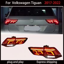 For Volkswagen Tiguan 2017-2022 LED taillight assembly dynamic signal turn signal DRL brake light automotive accessories