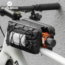 ROCKBROS Borsa da bici Borsa per tubo superiore Metodo di installazione galleggiante Borse laterali da ciclismo Borsa laterale per bicicletta Attrezzatura di grande capacità