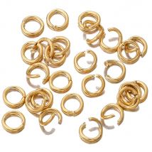 100pcs Lot 4 5 6 8 10mm Open Split Jump Rings Gold Stainless Steel Connectors for DIY Jewelry Making Findings Supplies Wholesale