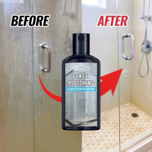 Pasta lucidante per vetro da bagno: potente struccante e disinfettante per macchie d'acqua dura per porte doccia, piastrelle e acciaio inossidabile, givin