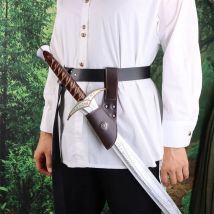 UYEE Medieval Scabbard Renaissance Retro Belt Viking Knight Men's Prop Halloween Cosplay Leather scabbard Belt Set