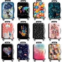 Custodia per bagagli Custodia protettiva per valigia in tessuto elasticizzato Custodia antipolvere per bagagli adatta per organizer da viaggio per valigia da 18-32 pollici