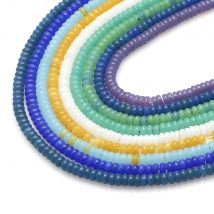 180 Teile/los 2x4mm Kristall Glas Flache Runde Spacer Perlen Handwerk Schmuck Lieferant DIY Handgemachte Armband Halskette zubehör