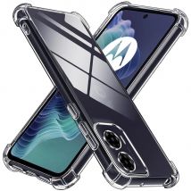 Transparent Shockproof Case for Motorola Moto G75 G85 G35 G55 5G G05 G15 E15 Protective Clear Cover Shell Fundas Coque