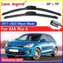 Für Kia Rio 4 MK4 2017-2023 Frontscheibenwischerblätter 2 Stück Windschutzscheiben-Fensterzubehör 2018 2019 2020 2021 2022