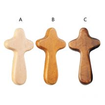 Natural Wooden   Hand Held  Holding Crosses Prayer Gift for Clutching Jewelry Making Findings Accessory