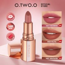 O.TWO.O matte Lippenstift Lippen tönung 8 Farben wasserdicht langlebige Antihaft-Tasse sexy hoch pigmentierte Samt Lippenstifte Lippen fleck