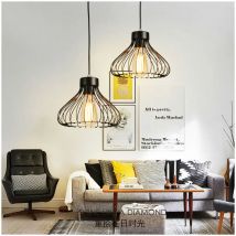 Modernes Design Vogelkäfig Form Pendel leuchten Wohnkultur E27 Hängelampe gelten für zu Hause Wohnzimmer dekorative Beleuchtung