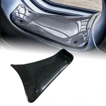 100% reine Carbon Faser Mittleren Fußrasten Abdeckung Für VESPA GTS300 GTS GTV GTV300 HPE Trittbrett Fußstütze Motorrad Zubehör