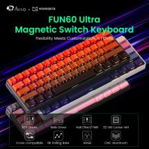 MonsGeek FUN60 Ultra HE Tastiera meccanica Interruttore magnetico 60% Trigger rapido 0.01mm 8K Tastiera da gioco Esports in alluminio personalizzata