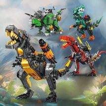 3D mechanische Dinosaurier Blöcke Spielzeug bewegliches mechanisches Triceratops Modell, DIY Battle Ornament Kit, STEM Projekt Geschenk für Kinder
