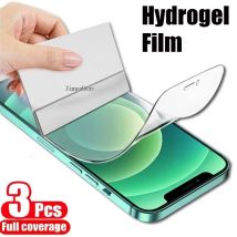3 pezzi pellicola idrogel per Xiaomi Redmi 13C Note 13 Pro 5G 12 11 10 9 11S 9S 10T protezioni schermo pellicola a copertura totale ad alta trasparenza