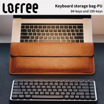 Lofree Keyboard Storage Bag PU Leather Scratch-Resistant Durable Dustproof Portable for Travel Office Home Use