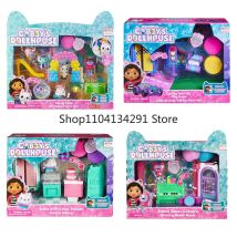 Gabby's Dollhouse Toys Baby Box Cat Craft-A-Riffic Room Gabby Magic House Deluxe Figure Playhouse Set Girl Play House Toys Gifts