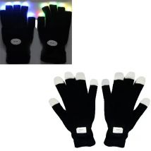 Unisex Winter Gloves Flashing Gloves Glow 7 Mode LED Rave Light Finger Lighting Mitt Hallowmas Party Decoration Tactical Gloves