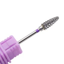 1 Stück 5mm Lila Hartmetall-Nagelbohrer 3/32" Fräser für Maniküre Rotationsfräser Nagelbits Elektrische Bohrmaschinen-Zubehörwerkzeuge