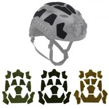 11 Stück FAST Helm Magic Aufkleber Airsoft Helm Patches Klettverschluss klebrig für FAST Taktisches Helmzubehör