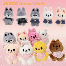 Skzoo Tier-Plüschtiere mit verschiedenen Anziehstilen. Niedliche Plüsch-Weihnachtsgeschenkauswahl von Stray Kids