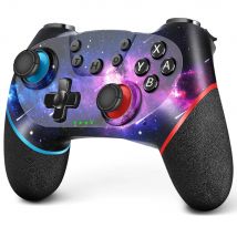 Controller wireless AceGamer Nebula Design per Switch/Lite/OLED, con doppia vibrazione/Turbo/Funzione ergonomica