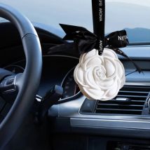 Auto hängender Lufterfrischer, wunderschönes weißes Blumenparfüm für Auto-Styling, Aroma, Frischluftreiniger, Innendekoration, Ornament