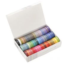 60 Teile/satz Grund Einfarbig Washi Tape Regenbogen Masking Tape Tagebuch Sammelalbum Dekorative Klebeband Aufkleber Geschenk Schreibwaren