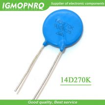 10pcs varistor 14D270K 27V piezoresistor 14D270 IGMOPNRQ