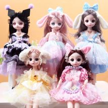 30CM Bewegliche Gelenk Puppe Mädchen Dress Up DIY Spielzeug Nette Sicherheit Baby Puppe Babys Kleinkind Prinzessin Schöne 3D Make-Up puppenhaus Puppe