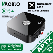 AptX-Adaptive/HD/LL Bluetooth 5.4 Audio Transmitter Receiver 3.5MM AUX Stereo RCA Music Wireless Adapter With MIC For Car TV PC