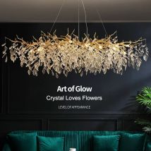 Luksusowy nowoczesny kryształowy żyrandol sufitowy lampa wisząca Led jadalnia salon sypialnia Home Decor kinkiet wisząca oprawa oświetleniowa