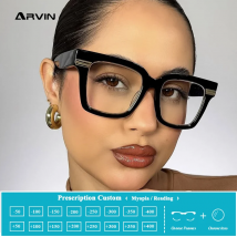 Übergroße quadratische Lesebrille, transparenter Rahmen für Damen, Anti-Blaulicht-Flachlichtbrille, Computer-Rezeptbrille