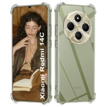 TPU Transparent Case for Xiaomi Redmi 14C 4G Poco C75 Protective Cover Four Corners Shockproof Bumper Coque Fundas