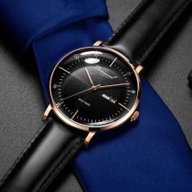 MIYOTA Movement Mechanical Watches Top Brand CARNIVAL Fashion Automatic Watch Men Calendar Week Waterproof Leather Band Sapphire
