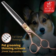 Fenice Professional JP440C 7/7,5/8 Zoll Haustier Hundepflege Chunker Schere Effilierschere Tijeras