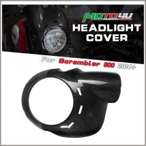 Carbon Fiber Motorcycle Windscreen Windshield Cafe Racer Wind Deflector Head Rear Cover headlight cover For Ducati Scrambler 800
