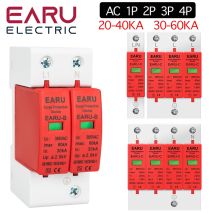 1pc AC SPD 1P 2P 3P 4P 20 ~ 40KA 30KA ~ 60KA 385V Casa Fulmine Protezione da sovratensione Dispositivo di protezione scaricatore a bassa tensione Fabbrica OEM