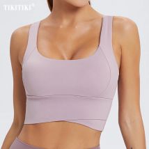 Reggiseni sportivi ad alto impatto da donna Reggiseno sportivo imbottito ad alto supporto Allenamento Fitness Crop Top per donna Reggiseno con schiena scoperta per yoga