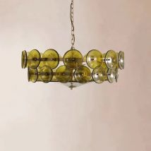 Luxury French designer glass Pendant Lights for living room, dining room, bedroom, retro Nordic guest bedroom chandelier