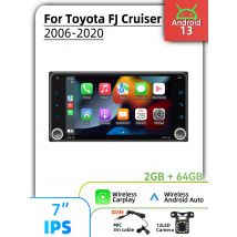 Car Multimedia 7" Screen Stereo for Toyota FJ Cruiser 2006-2020 Wireless Carplay Autoradio 2Din Android Radio Head Unit GPS WIFI
