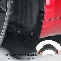 6-teiliges Set Schmutzfänger für Tesla Model 3 Highland 2024-2025 Vorne und Hinten Spritzschutz Kotflügel Radschutz Zubehör